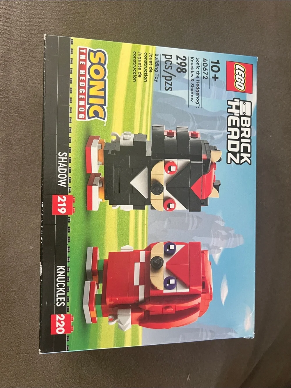 Lego BrickHeadz Sonic Shadow (black) & Knuckles (red) Duo